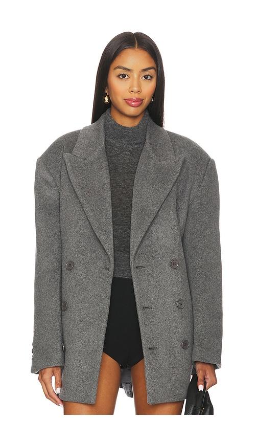 Bardot Classic Oversized Hailey Coat in Grey by BARDOT