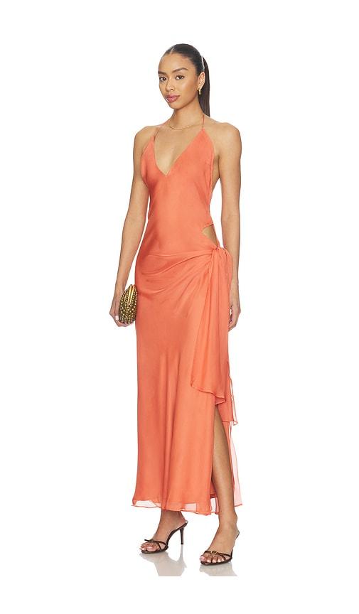 Bardot Cyrel Cut Out Maxi Dress in Rust by BARDOT