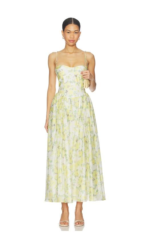 Bardot Estie Printed Maxi Dress in Yellow by BARDOT