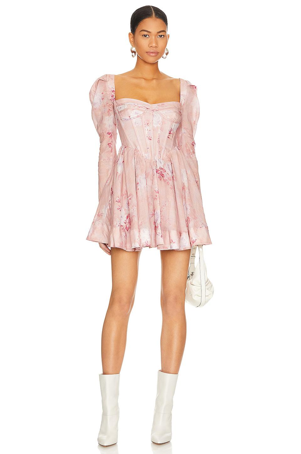 Bardot Evermore Floral Mini Dress in Pink by BARDOT
