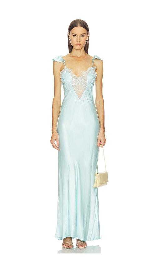 Bardot Ivy Lace Detail Maxi Dress in Baby Blue by BARDOT