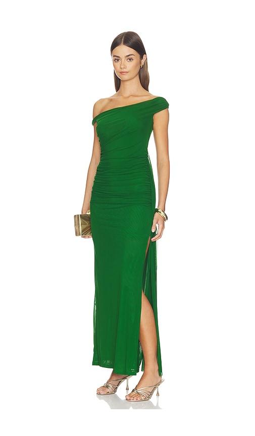 Bardot Layana Asym Maxi Dress in Green by BARDOT