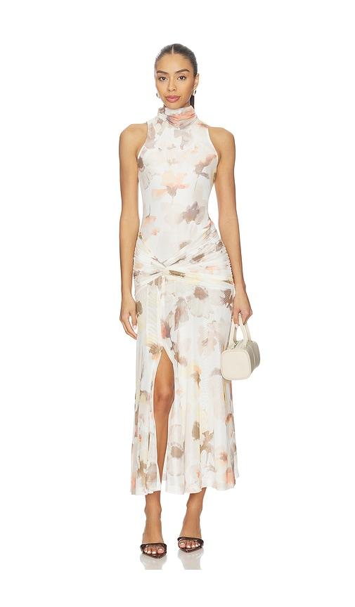 Bardot Leanna Mesh Midi Dress in Ivory by BARDOT