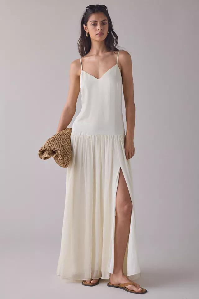 Bardot Linara Mixed Media Relaxed Drop Waist Maxi Dress by BARDOT