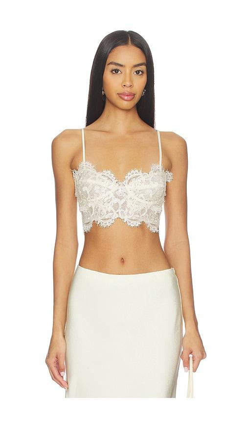 Bardot Linella Lace Bralette in Lemon by BARDOT