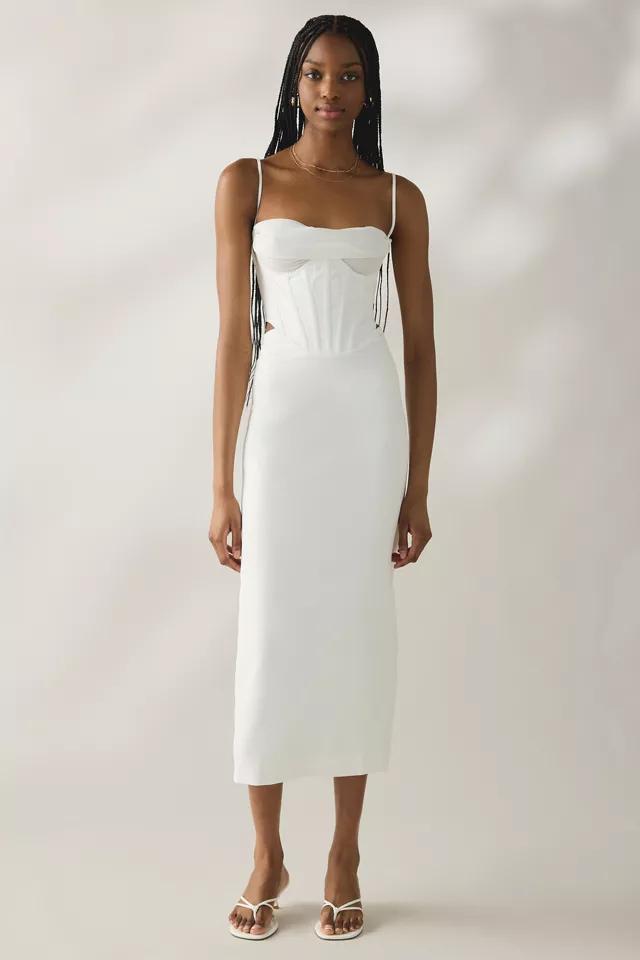 Bardot Martini Cutout Corset Midi Dress by BARDOT