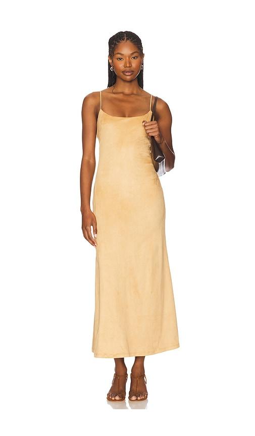 Bardot Nadira Faux Suede Dress in Tan by BARDOT