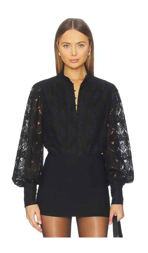 Bardot Olessia Lace Bodysuit in Black by BARDOT