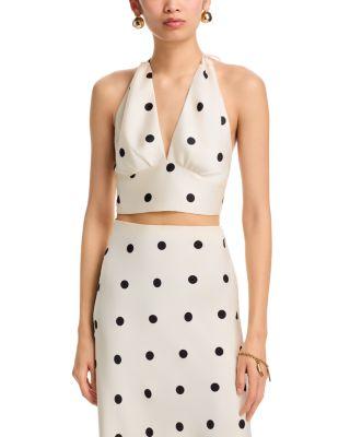 Bardot Phoebe Satin Halter Top by BARDOT
