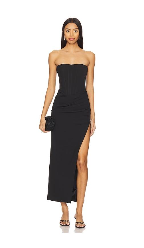 Bardot Saira Midi Dress in Black by BARDOT