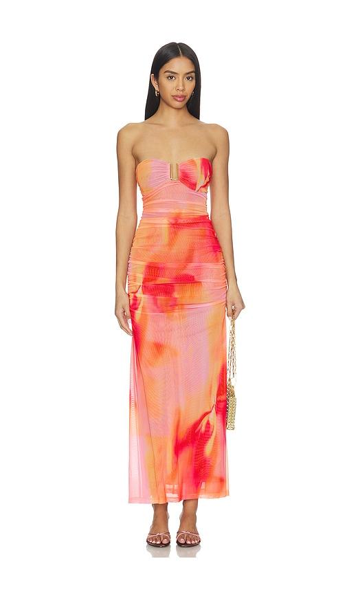 Bardot Stephanie Printed Mesh Dress in Pink by BARDOT