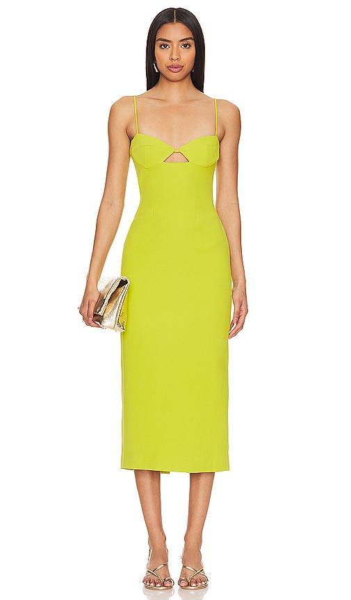 Bardot Vienna Midi Dress in Green by BARDOT