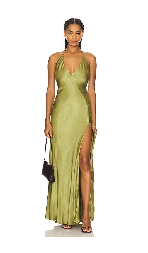 Bardot Yve Halter Dress in Sage by BARDOT