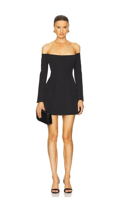 Bardot x REVOLVE Iria Button Up Mini Dress in Black by BARDOT