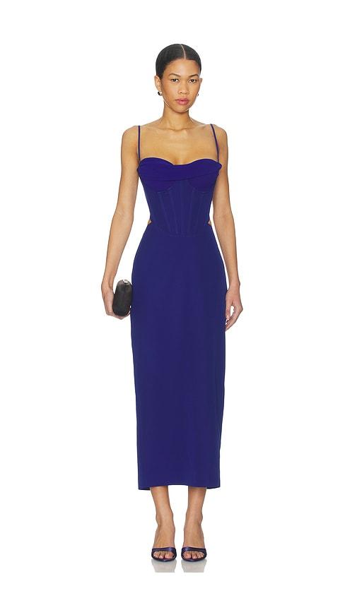 Bardot x REVOLVE Martini Midi Dress in Blue by BARDOT