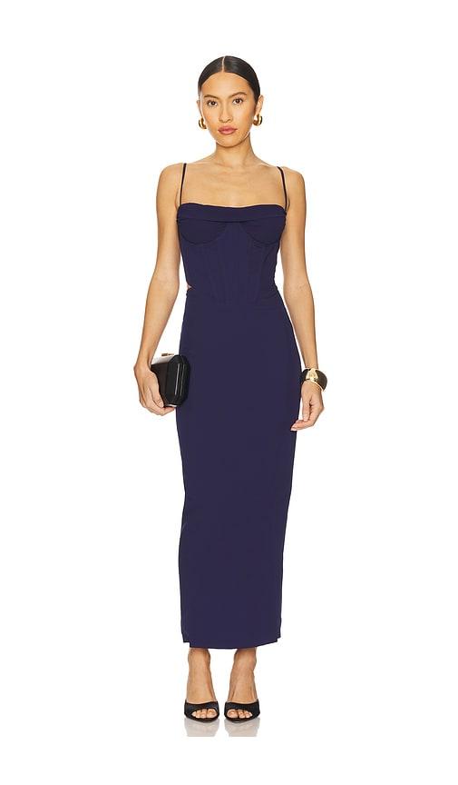 Bardot x REVOLVE Martini Midi Dress in Navy by BARDOT