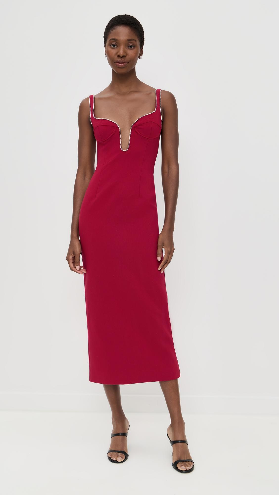 Brooklyn Diamonte Midi Dress by BARDOT