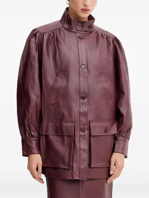 Clements button-fastening jacket by BARDOT