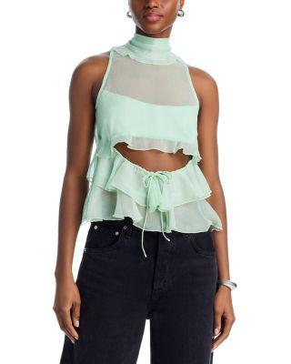 Cynthia Ruffle Blouse by BARDOT