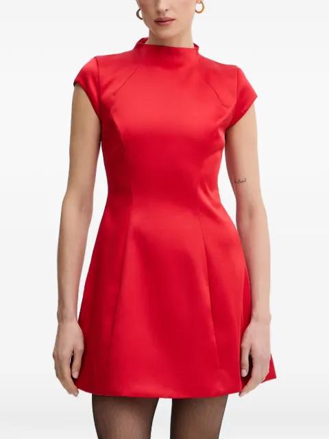 Delphi Hourglass high neck A-line dress by BARDOT