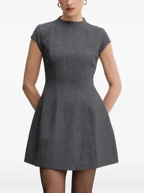 Delphi Hourglass high-neck A-line dress by BARDOT