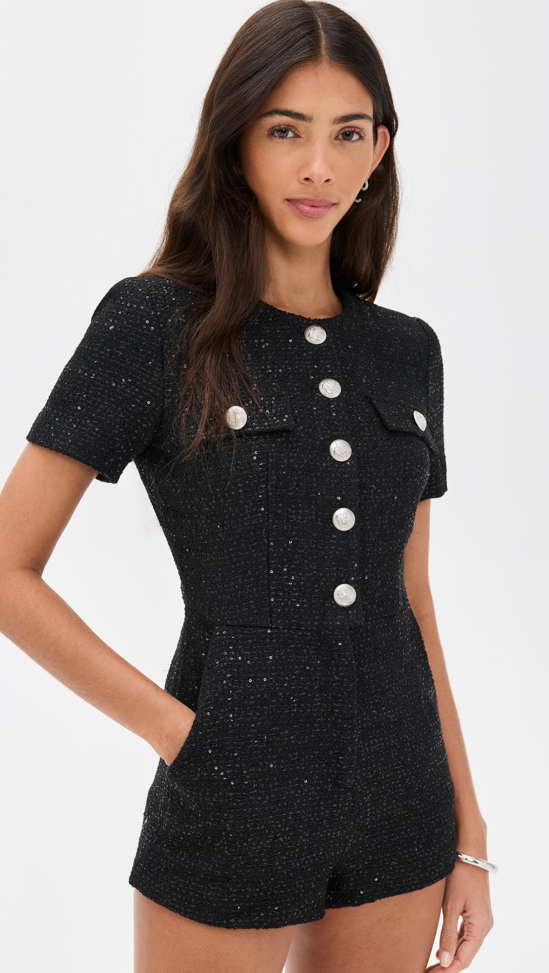 Estelle Boucle Romper by BARDOT