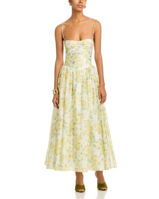 Estie Printed Maxi Dress by BARDOT