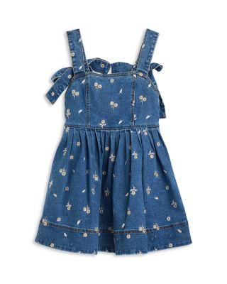 Girls' Catalina Daisy Denim Dress - Little Kid by BARDOT