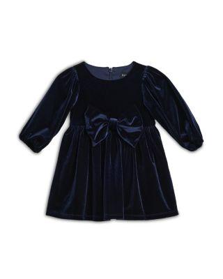Girls' Lindsey Velour Mini Dress - Baby by BARDOT