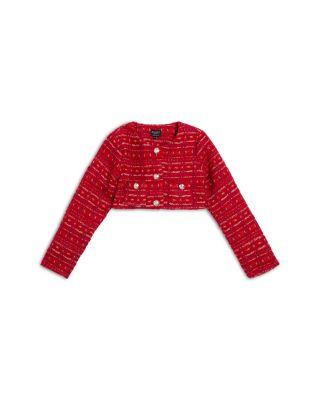 Girls' Sutton Boucle Crop Jacket - Little Kid by BARDOT