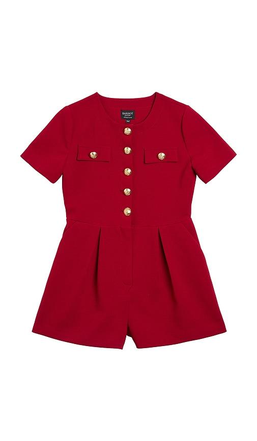 Bardot Junior Valentina Playsuit in Burgundy by BARDOT JUNIOR