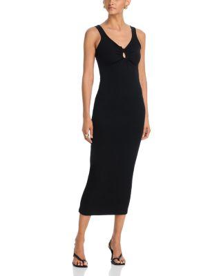 Mason Ribbed Midi Dress by BARDOT