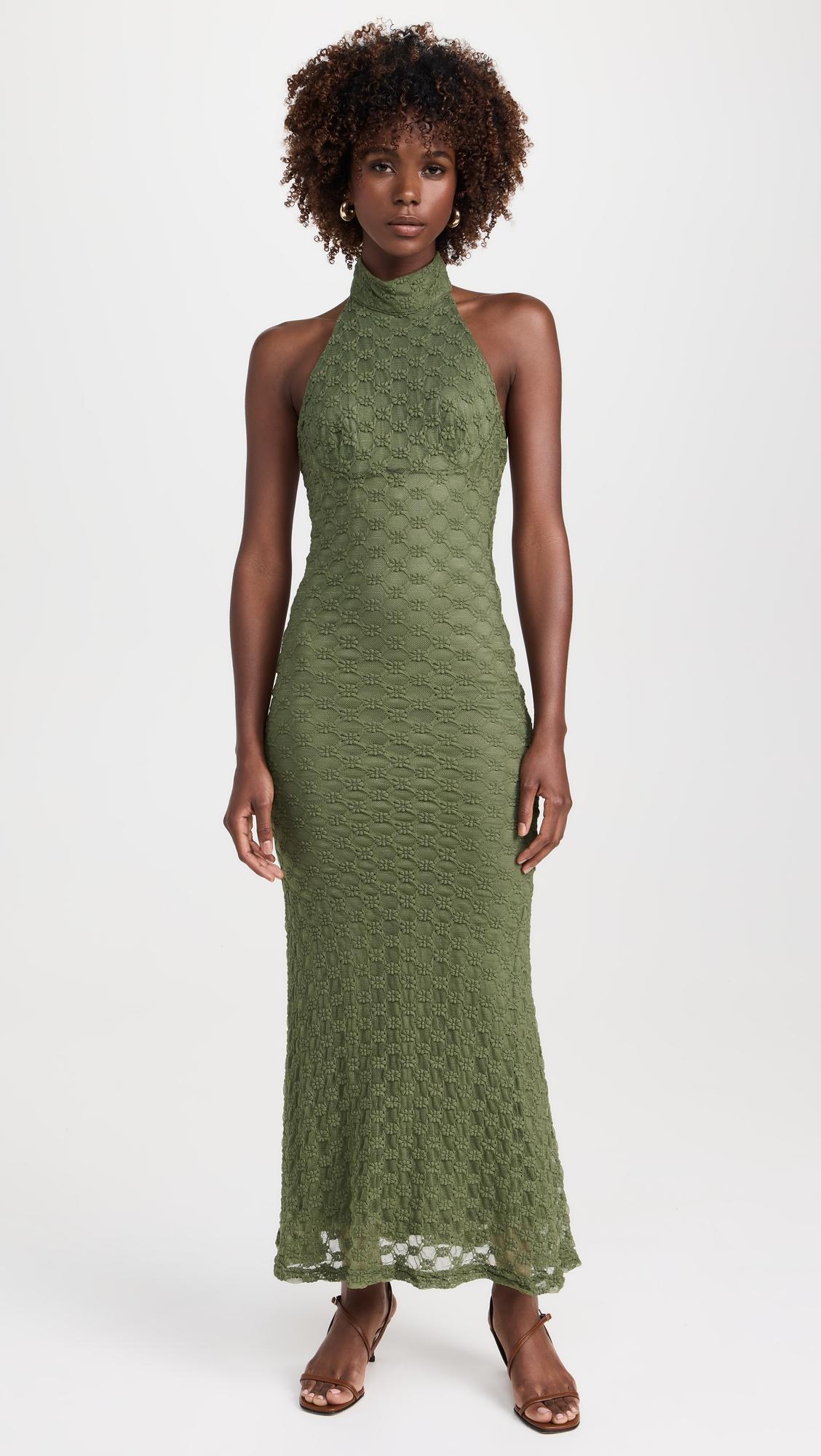 Ola Lace Midi Dress by BARDOT