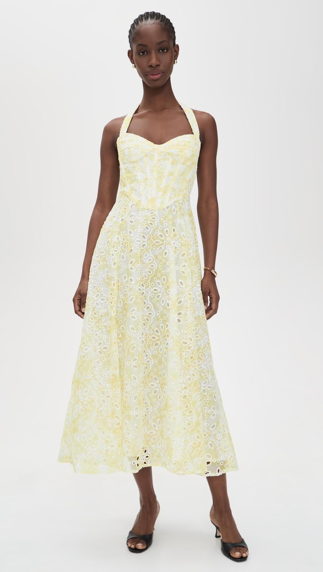Pollie Halter Midi Dress by BARDOT
