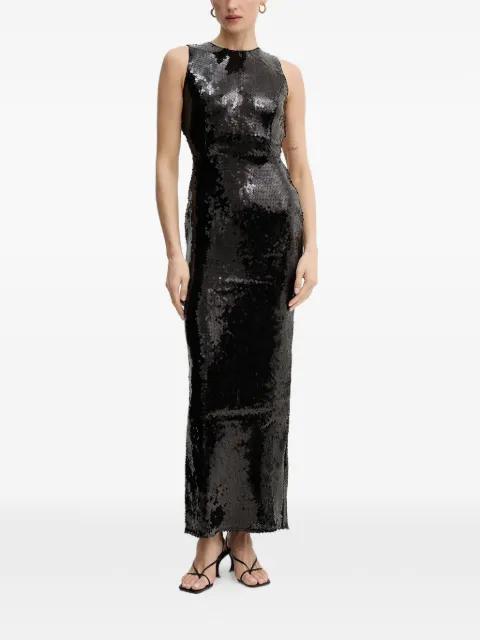 Portia sequin open back dress by BARDOT