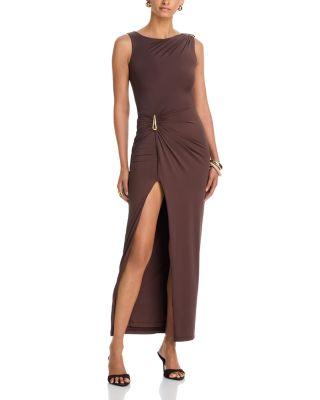 Reed Gold Detail Maxi Dress by BARDOT