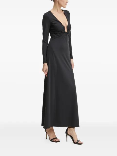 Remmy plunging-neckline maxi dress by BARDOT