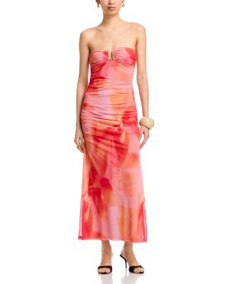 Stephanie Printed Mesh Dress by BARDOT