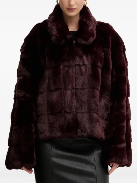 Sylvie faux fur jacket by BARDOT
