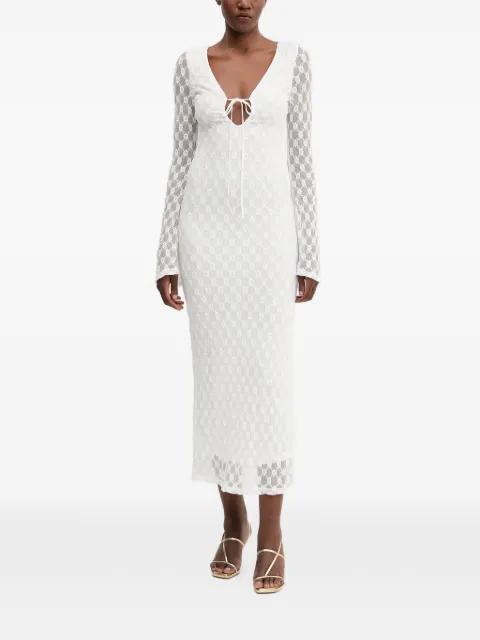 Talika V-neck floral midi dress by BARDOT