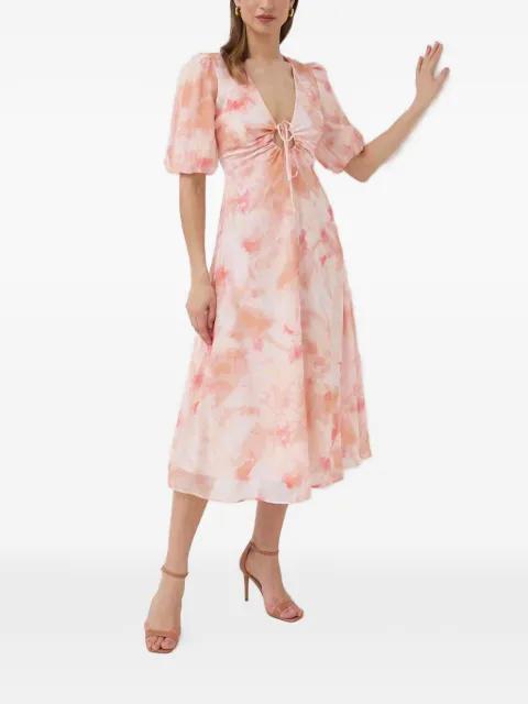V-neck midi dress by BARDOT