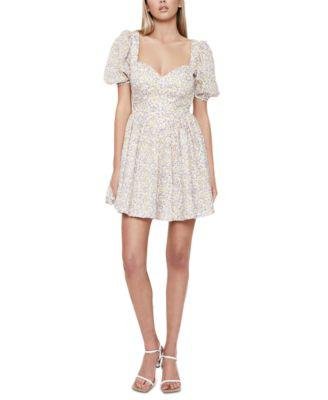 Women's Marlie Cotton Floral Mini Dress by BARDOT