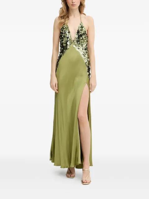 Yve sequin-embellished maxi dress by BARDOT