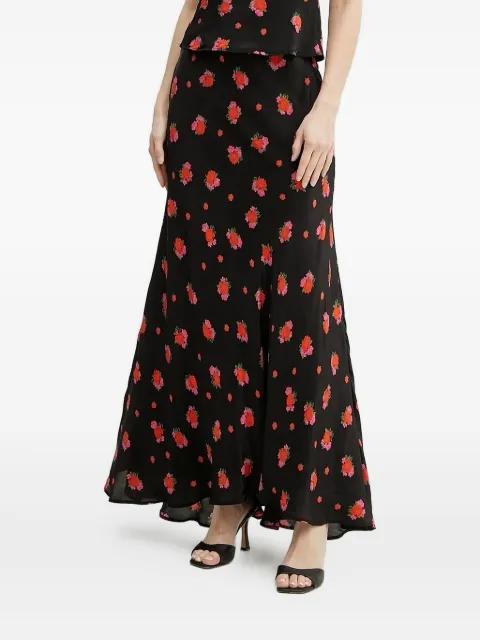 floral-print flared skirt by BARDOT