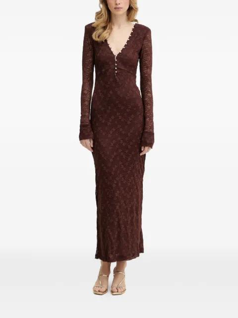 lace V-neck dress by BARDOT