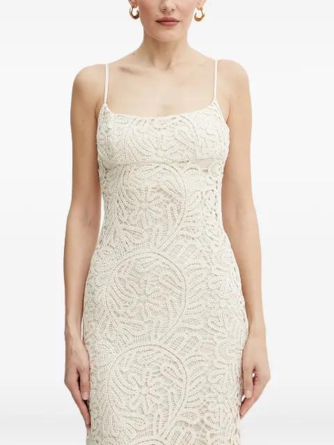 lace-patterned midi dress by BARDOT