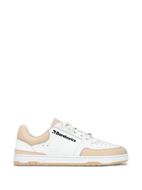 Wave perforated logo-print sneakers by BAREBARICS