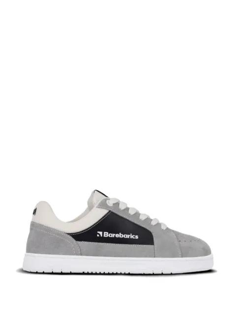 perforated suede-panel sneakers by BAREBARICS