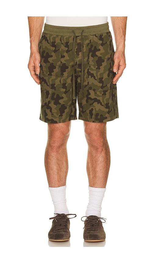 Barefoot Dreams Cotton Canvas Twill Utility Short in Green by BAREFOOT DREAMS