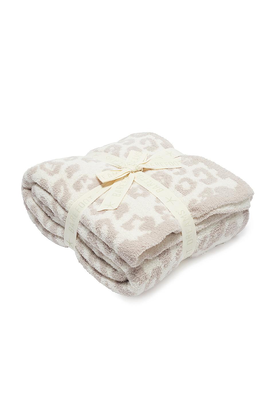 Barefoot Dreams CozyChic Barefoot in the Wild Throw in Cream by BAREFOOT DREAMS